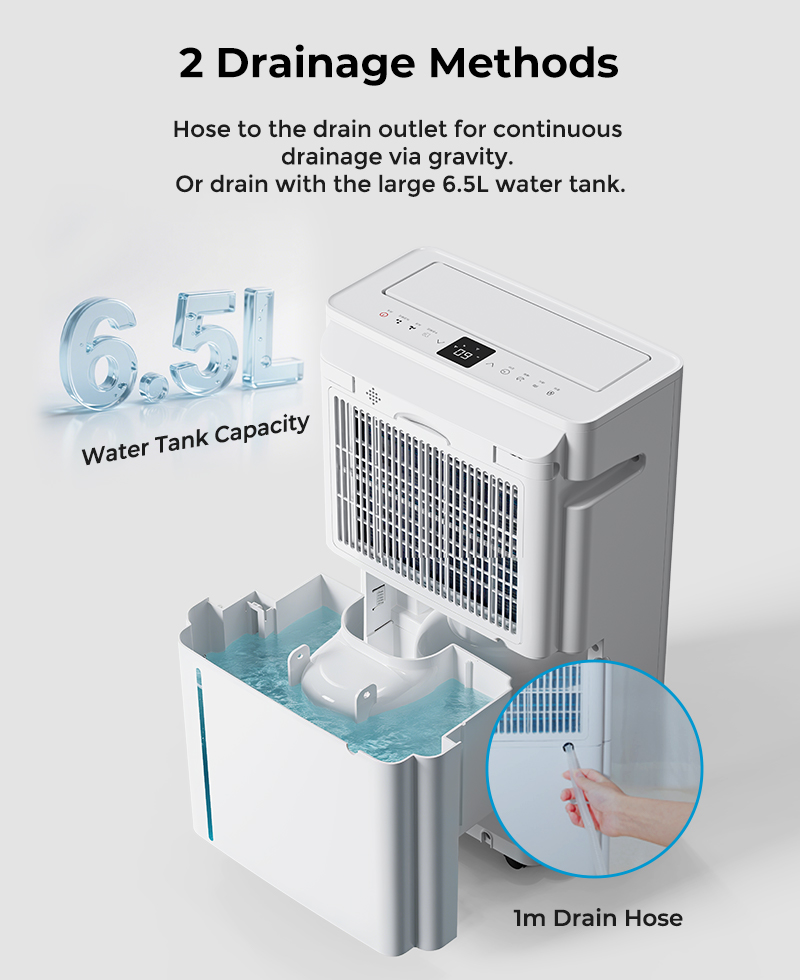 dehumidifier drainage drenaje del deshumidificador