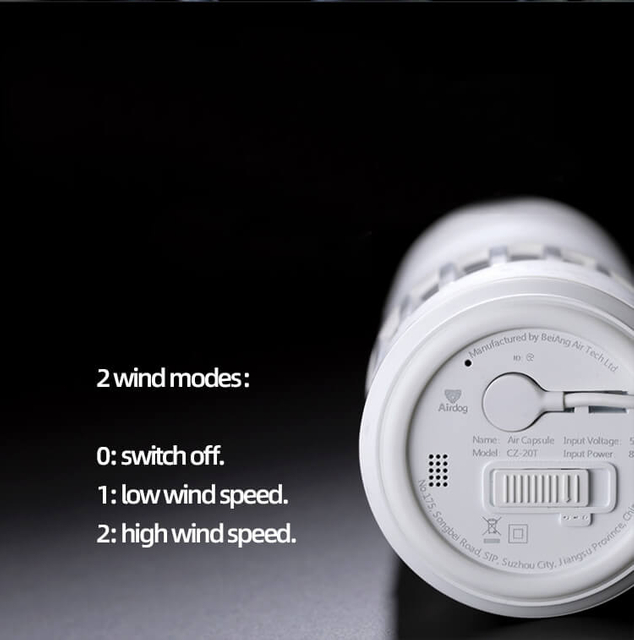 Airdog Mini purificador de aire portátil para automóvil